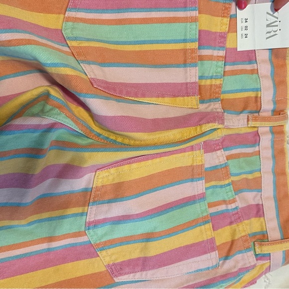 zara striped shorts - Picture 4 of 6